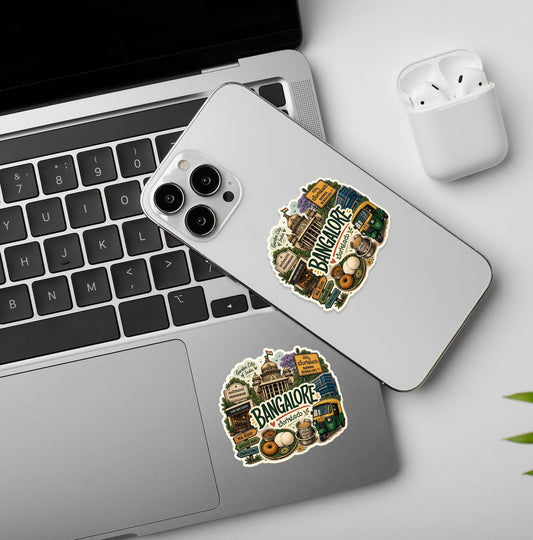 Bangalore - Indian City Laptop / Phone Stickers