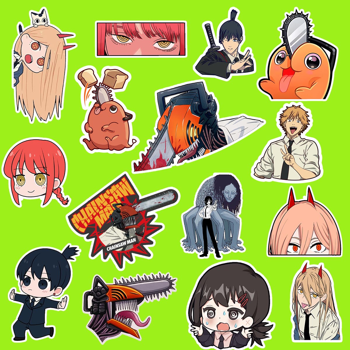 Chainsaw Man Sticker Pack Of 15