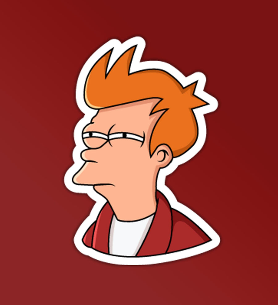 Futurama Not Sure Meme - Vinyl Laptop / Mobile Stickers