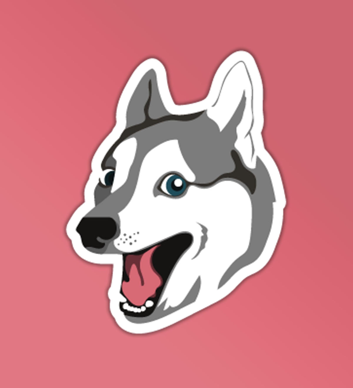 Husky HAAAAA! Meme - Vinyl Laptop / Mobile Sticker