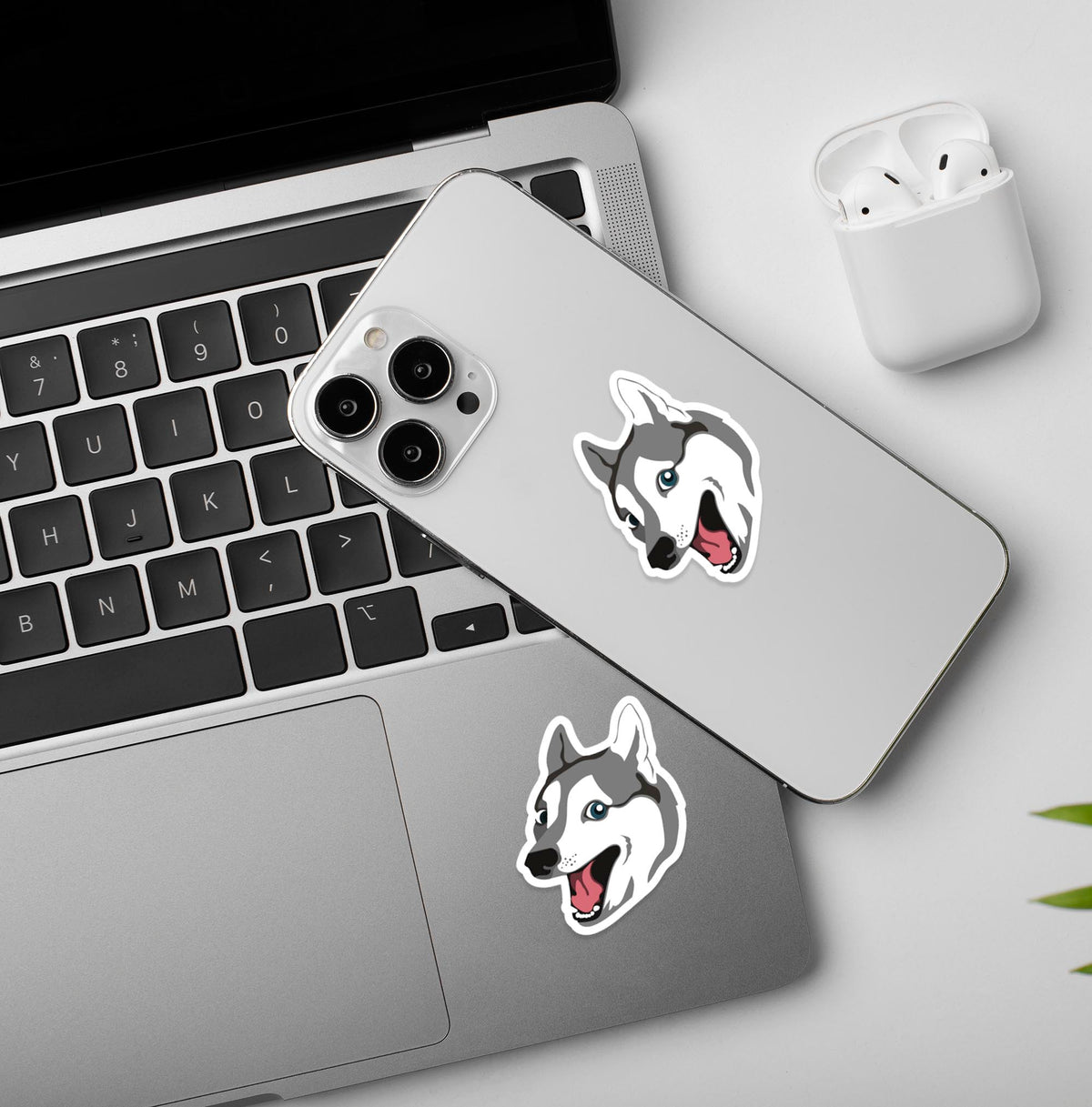 Husky HAAAAA! Meme - Vinyl Laptop / Mobile Sticker