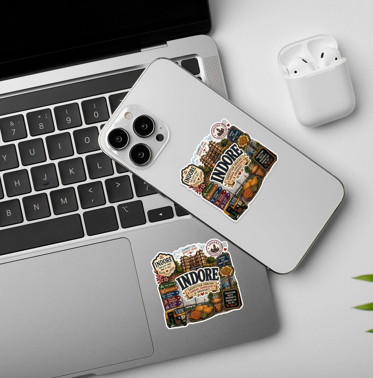 Indore - Indian City Laptop / Phone Stickers