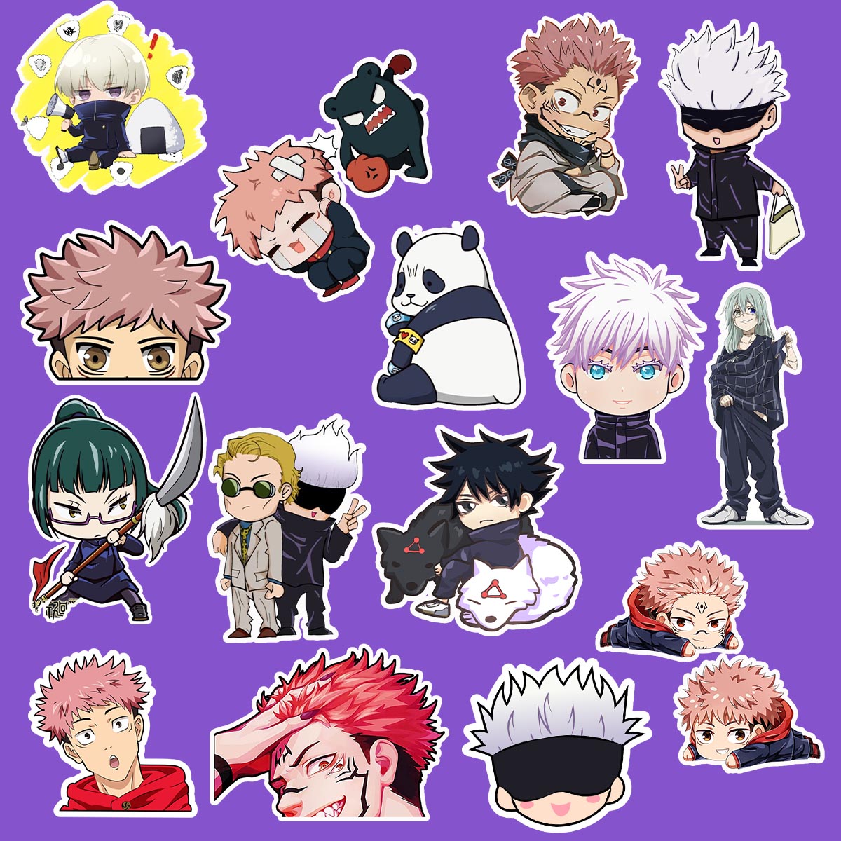 Jujutsu Kaisen Anime Sticker Pack Of 15