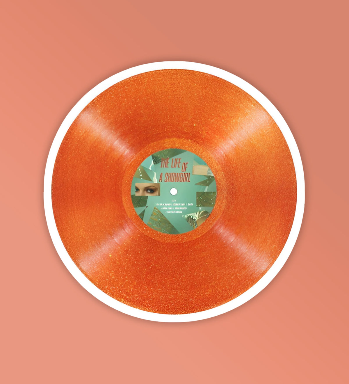 Life Of A Showgirl Vinyl | Taylor Swift Sticker
