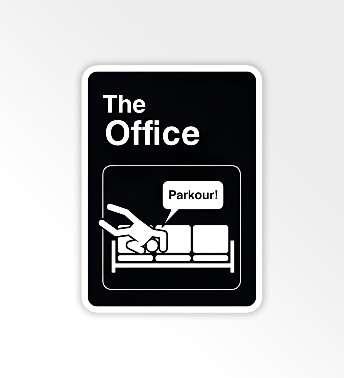 Parkour - The Office - Laptop/Mobile Sticker