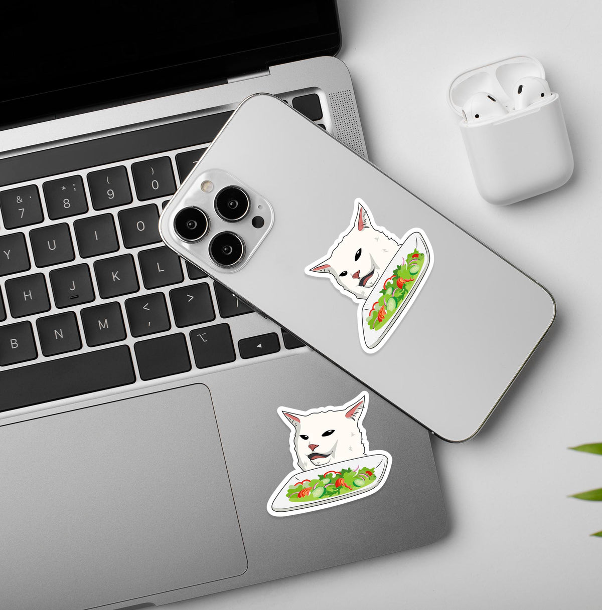 Ew Veggies Meme  - Vinyl Laptop / Mobile Stickers