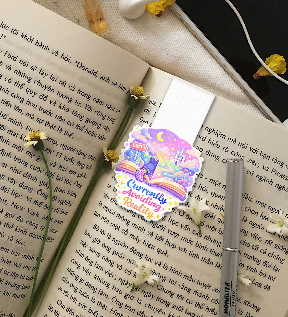 Magnetic Bookmark - Currently Avoiding Reality