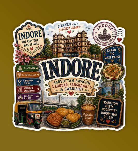 Indore - Indian City Laptop / Phone Stickers
