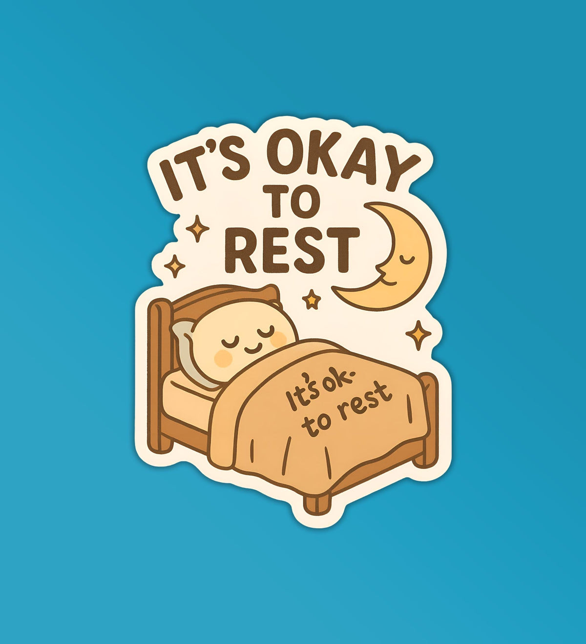 It's Okay To Rest Sticker Wellbeing