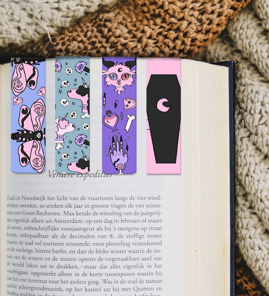 Magnetic Bookmark - Set Of 4 -Halloween