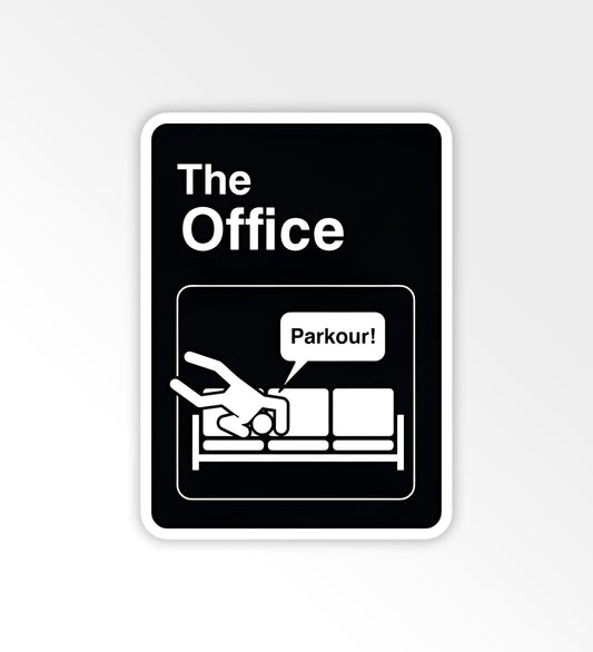 Parkour - The Office - Laptop/Mobile Sticker