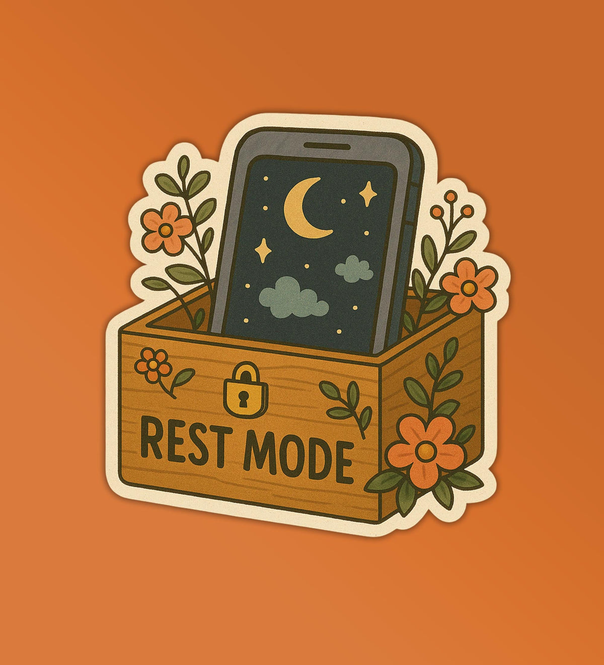 Rest Mode On Sticker
