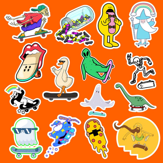 Skateboard Sticker Pack Of 15