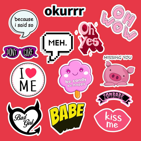Soft Girl Essentials Sticker Pack Of 15