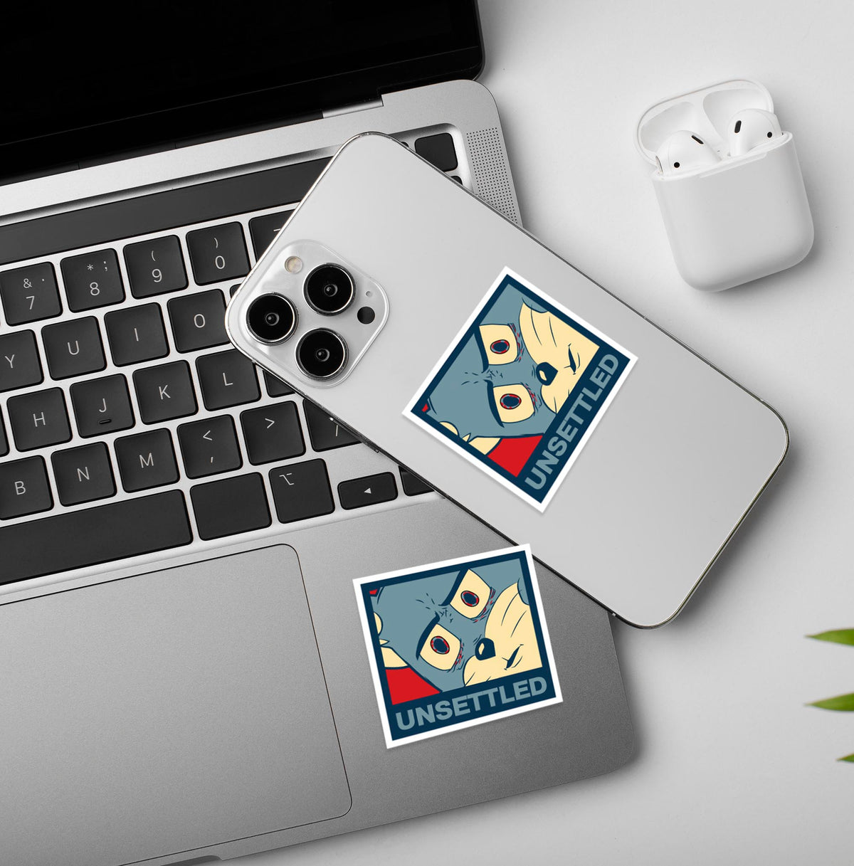 Unsettled Meme Sticker - Vinyl Laptop / Mobile Sticker